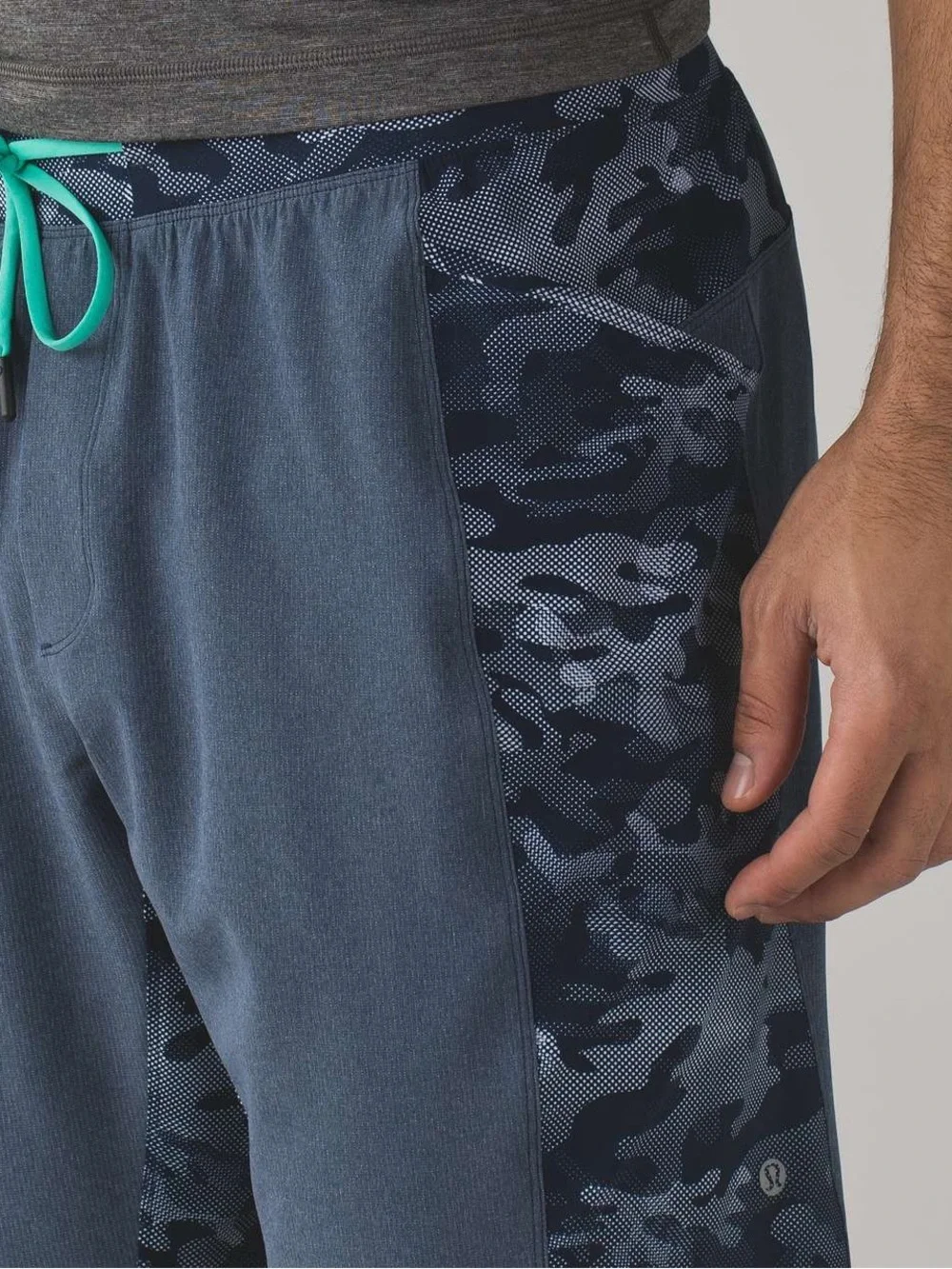 Lululemon | Namaste At The Beach Short | Deep Navy/Small Pebble Camo | Medium